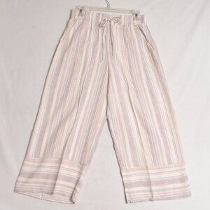 Bee Bop Rayon Women's Capri Pants Striped Size Medium